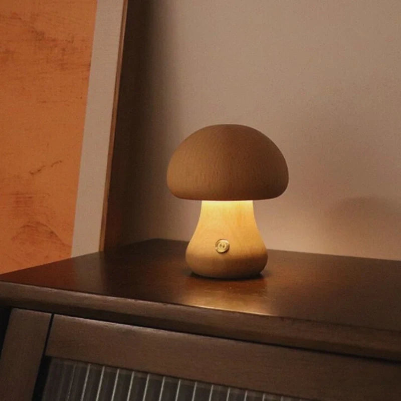Lumishroom™ Wooden Table Lamp