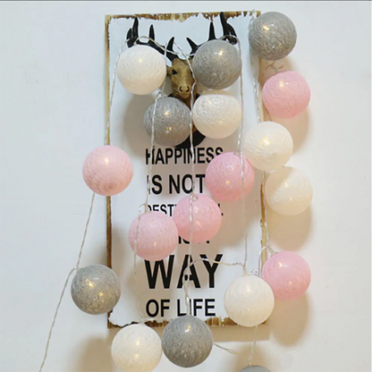 Cotton Ball Garland